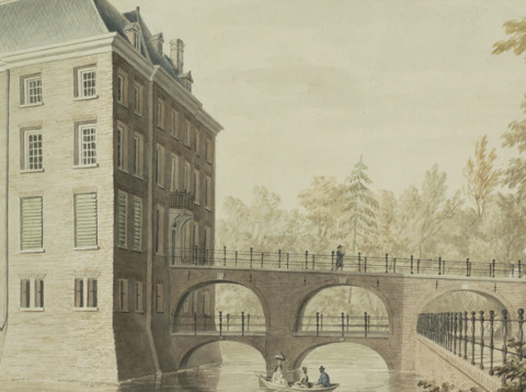 Kasteel Amerongen te Amerongen, met de dubbele toegangsbrug
