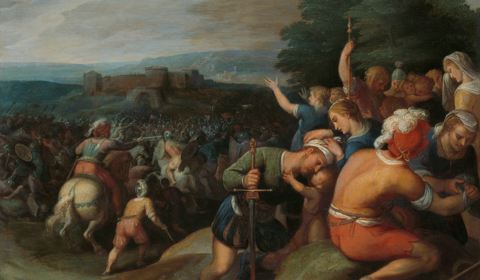 De Bataven sluiten de Romeinen bij Vetera in