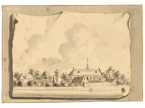 Gezicht op het St.-Maria Magdalenaklooster