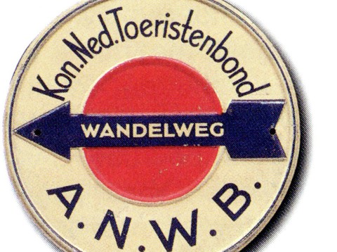 Bordje Wandelweg 1914