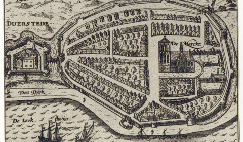 Kaart van Wijk bij Duurstede 1580