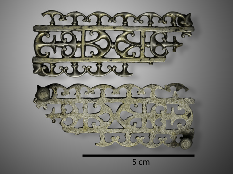 Zilveren gordelbeslag