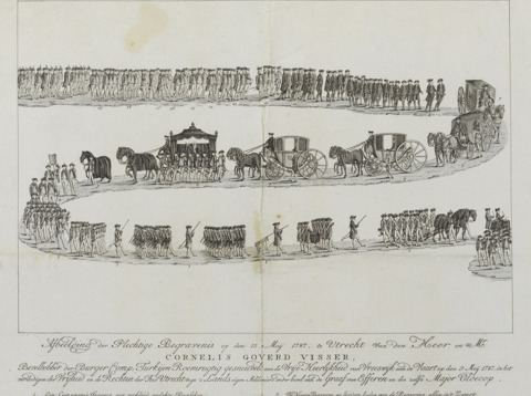 Begrafenisstoet voor Cornelis Goderd Visscher