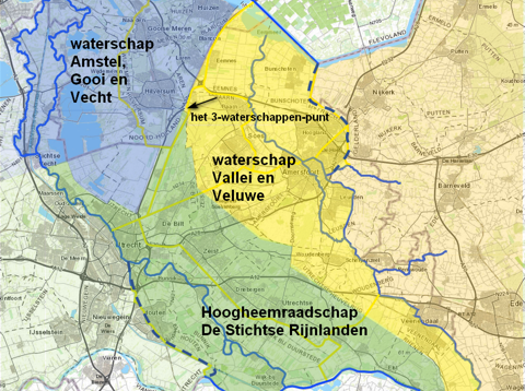 De drie Utrechtse waterschappen