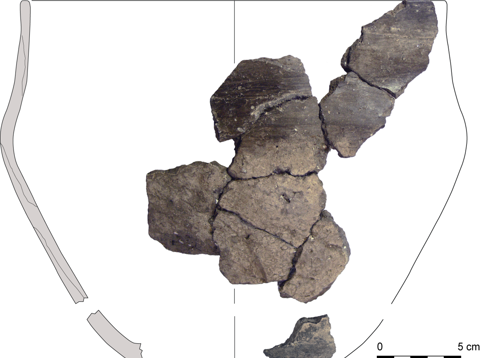 Aardewerkscherven gevonden bij Leersum II