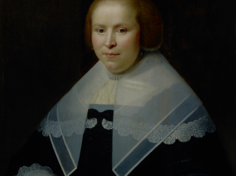 Portret van Jacoba Martens-Lampsins (1613/1614-1667)